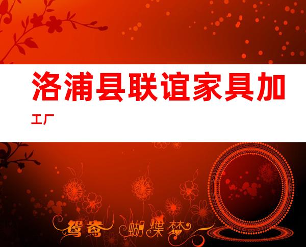 洛浦县联谊家具加工厂